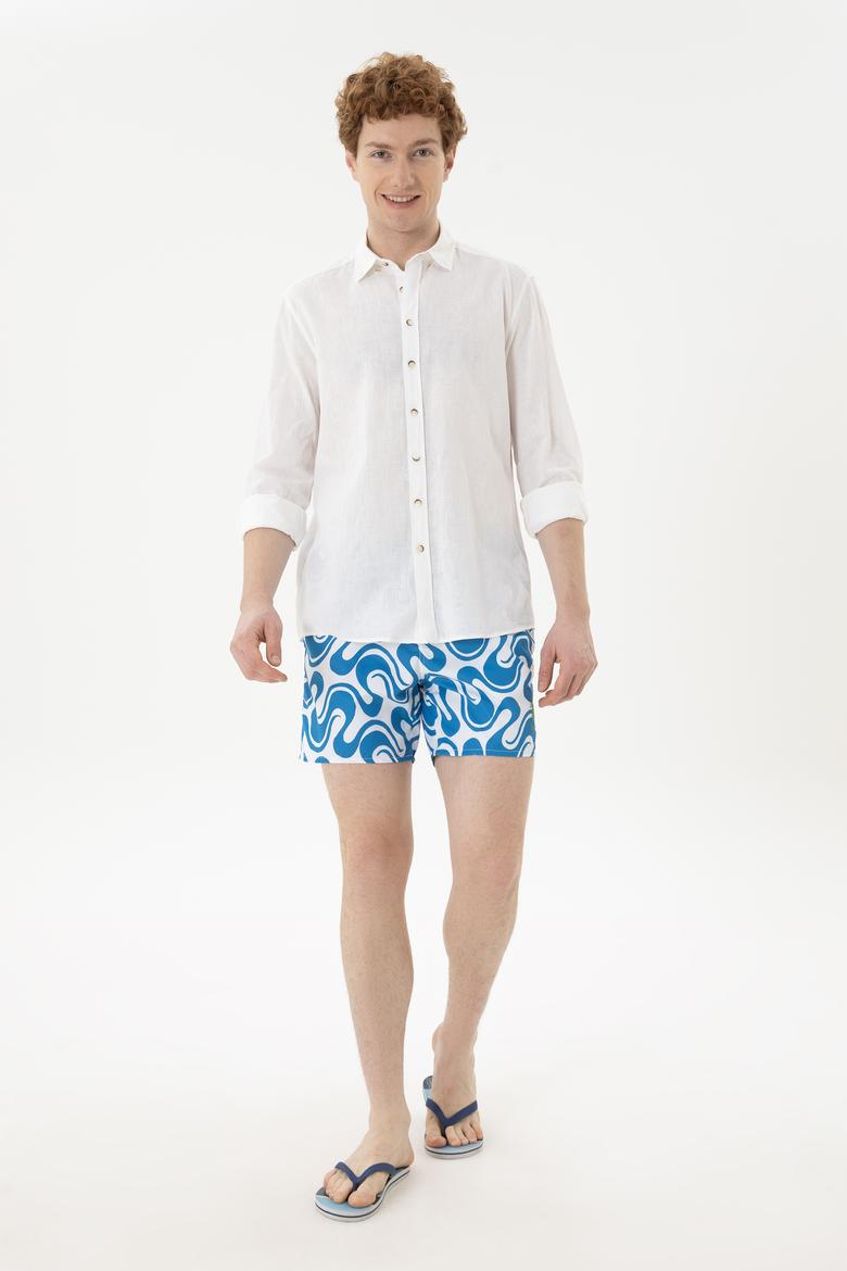 Erkek Saks Deniz Şortu