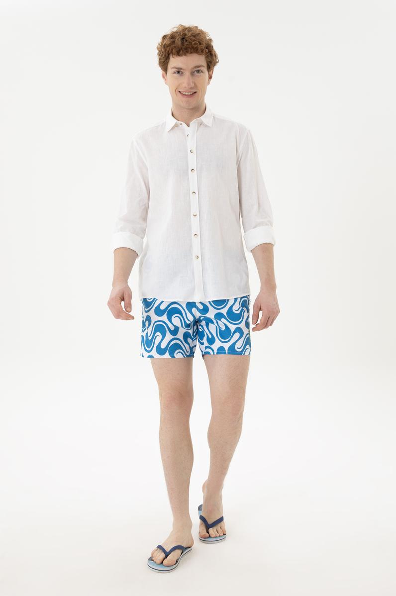 Erkek Saks Deniz Şortu