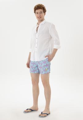 Erkek Su Yeşili Deniz Şortu - 50282939019