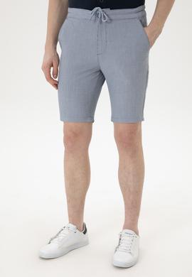 Erkek Mavi Dokuma Şort - 50283923015