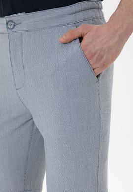 Erkek Mavi Dokuma Şort - 50283923015