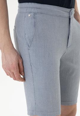 Erkek Mavi Dokuma Şort - 50283923015