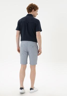 Erkek Mavi Dokuma Şort - 50283923015