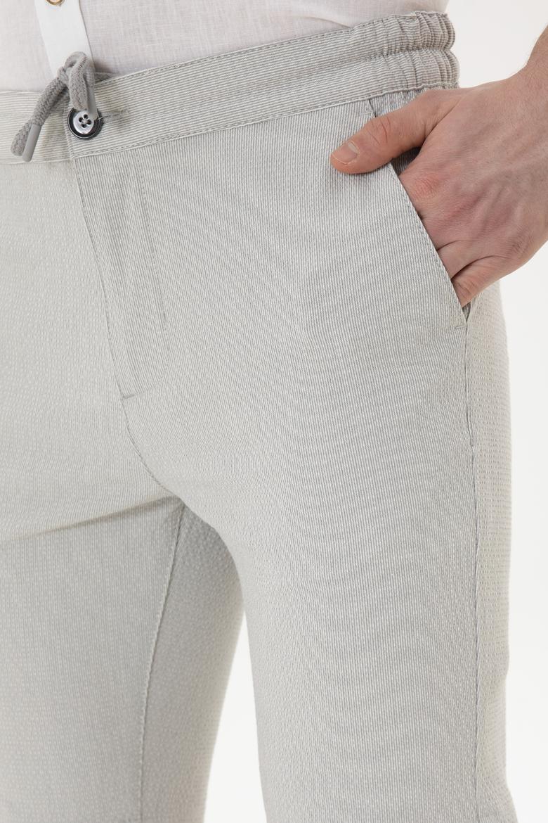 Erkek Gri Dokuma Şort - 50283923041