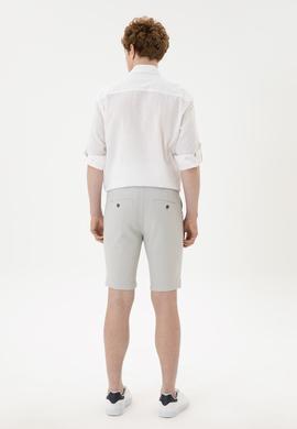 Erkek Gri Dokuma Şort - 50283923041