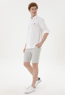 Erkek Gri Dokuma Şort - 50283923041