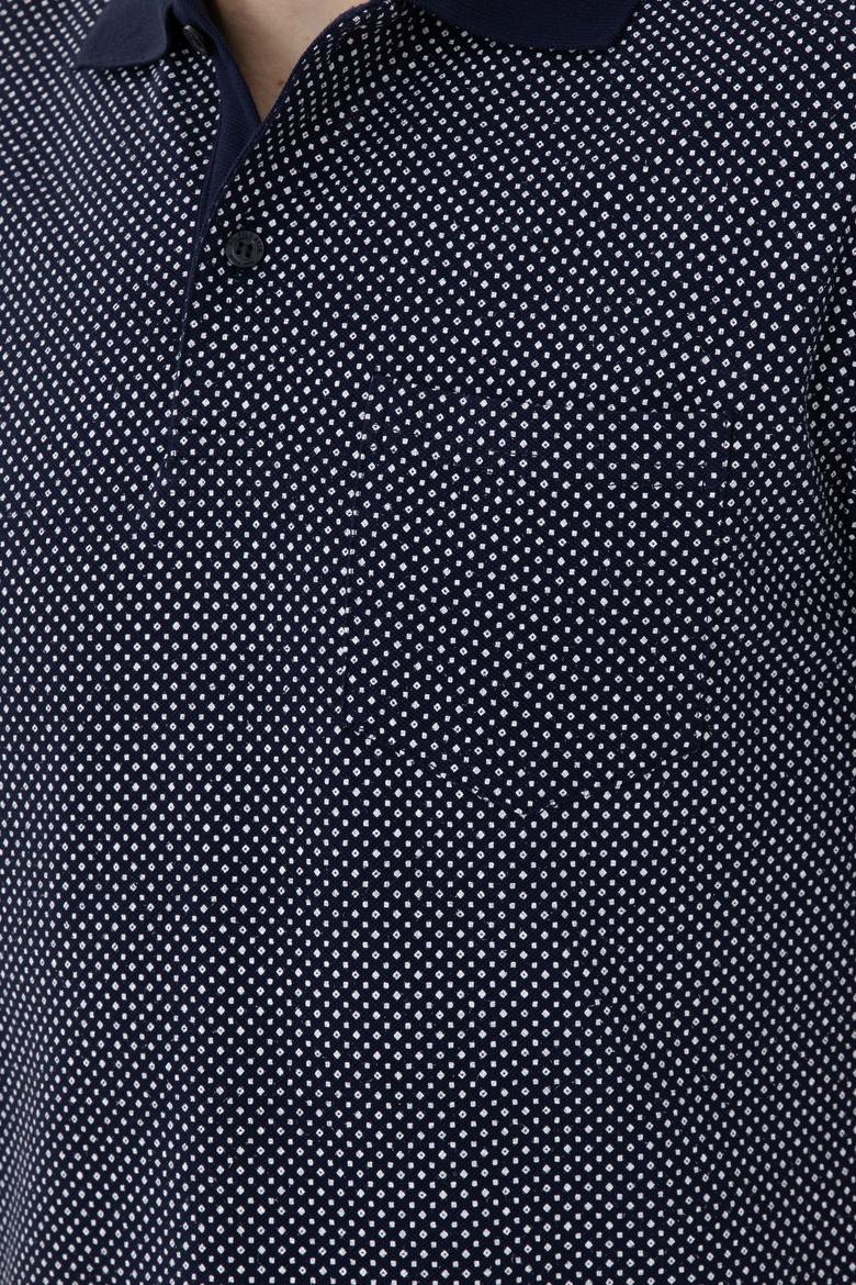 Erkek Regular Fit Polo Yaka Lacivert Tişört - 50281944001