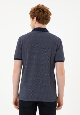 Erkek Regular Fit Polo Yaka Lacivert Tişört - 50281944001