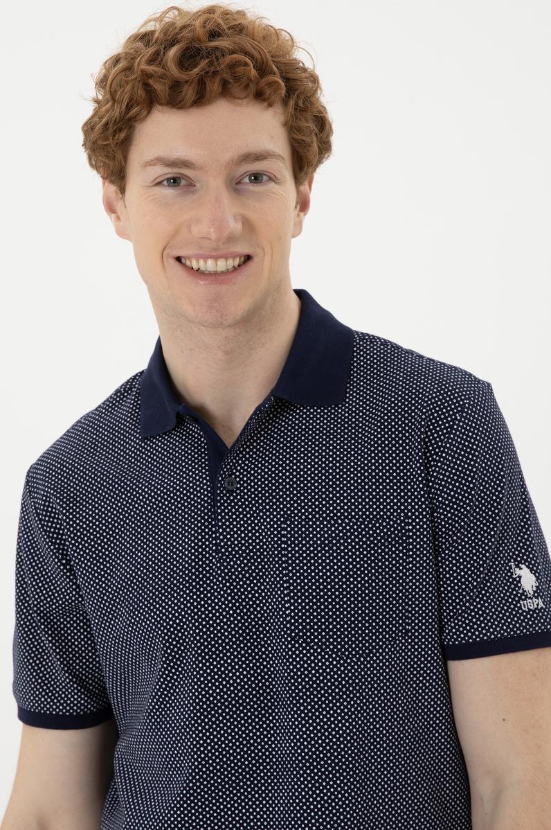 Erkek Regular Fit Polo Yaka Lacivert Tişört