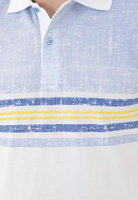 Erkek Regular Fit Polo Yaka Koyu Mavi Tişört - 50281951008