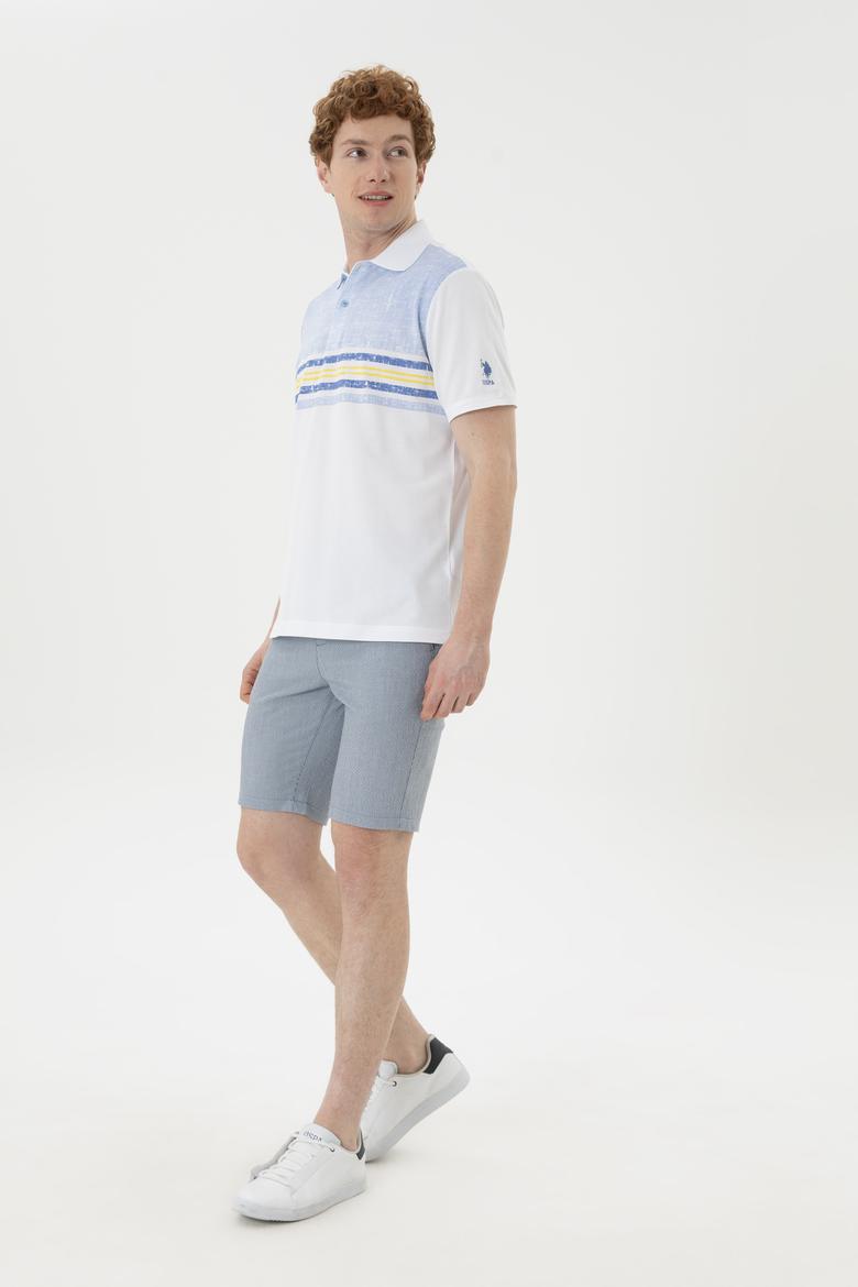 Erkek Regular Fit Polo Yaka Koyu Mavi Tişört - 50281951008