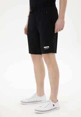 Erkek Siyah Örme Şort - 50282244051