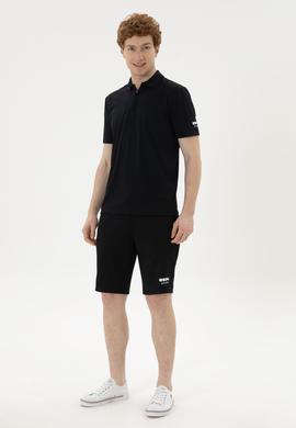 Erkek Siyah Örme Şort - 50282244051