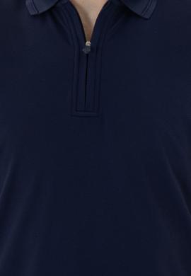 Erkek Regular Fit Polo Yaka Lacivert Tişört - 50282246016