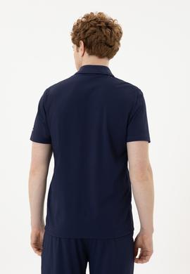 Erkek Regular Fit Polo Yaka Lacivert Tişört - 50282246016