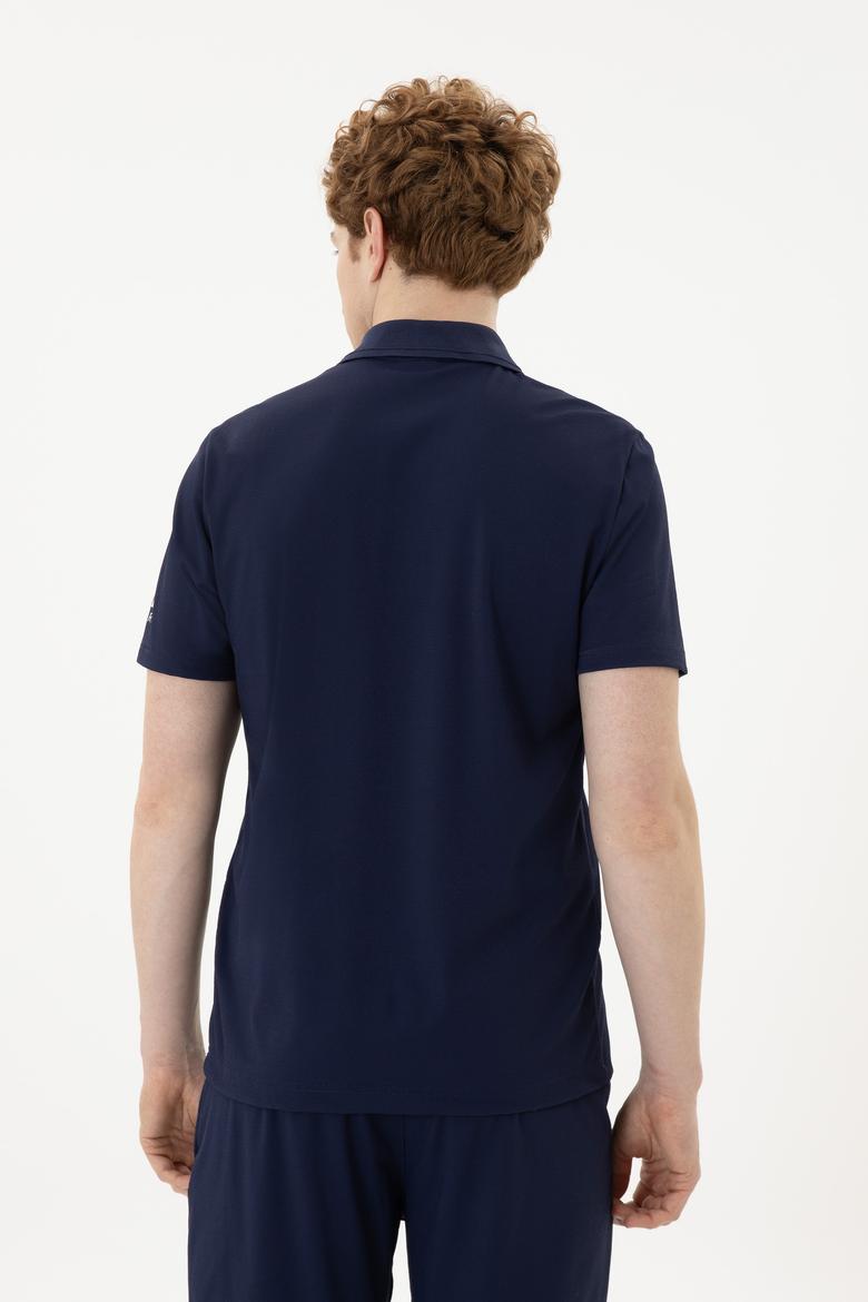Erkek Regular Fit Polo Yaka Lacivert Tişört - 50282246016