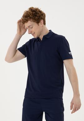 Erkek Regular Fit Polo Yaka Lacivert Tişört - 50282246016