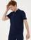 Erkek Regular Fit Polo Yaka Lacivert Tişört