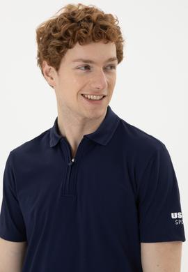 Erkek Regular Fit Polo Yaka Lacivert Tişört - 50282246016