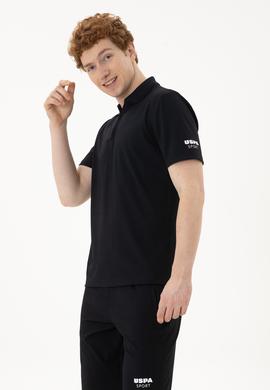 Erkek Regular Fit Polo Yaka Siyah Tişört - 50282246036