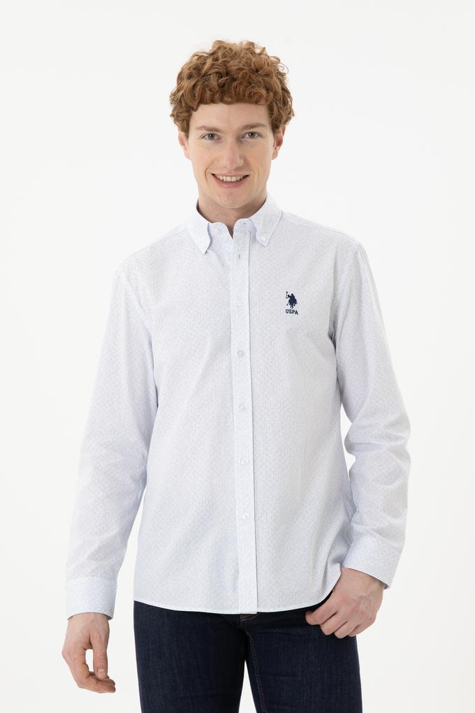 Erkek Açık Mavi Uzun Kollu Gömlek