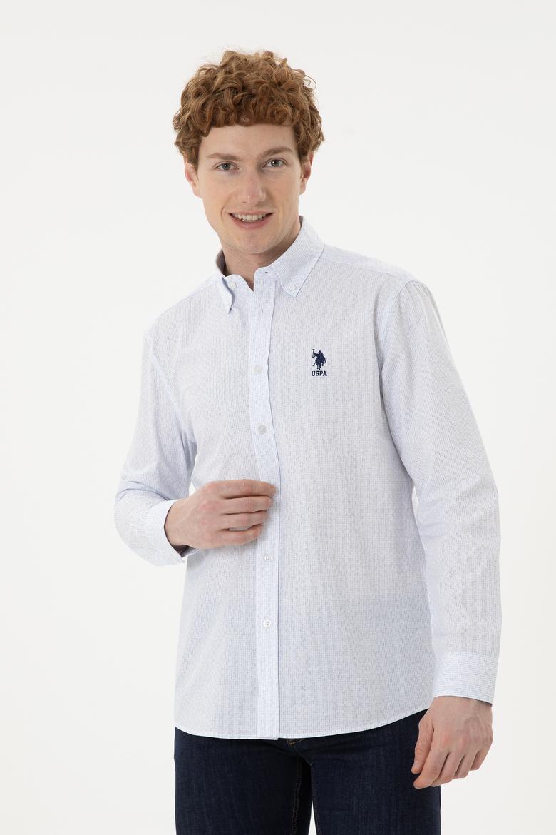 Erkek Açık Mavi Uzun Kollu Gömlek - 50282802014