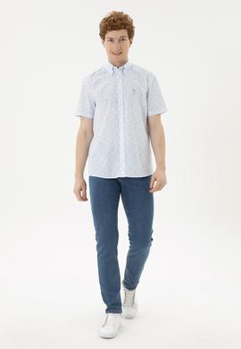 Erkek Açık Mavi Kısa Kollu Gömlek - 50282880003