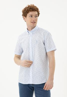 Erkek Açık Mavi Kısa Kollu Gömlek - 50282880003