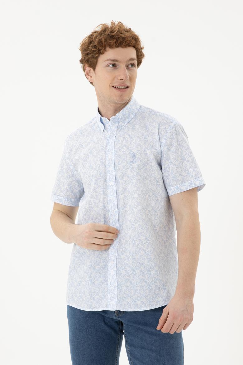 Erkek Açık Mavi Kısa Kollu Gömlek - 50282880003