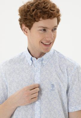 Erkek Açık Mavi Kısa Kollu Gömlek - 50282880003