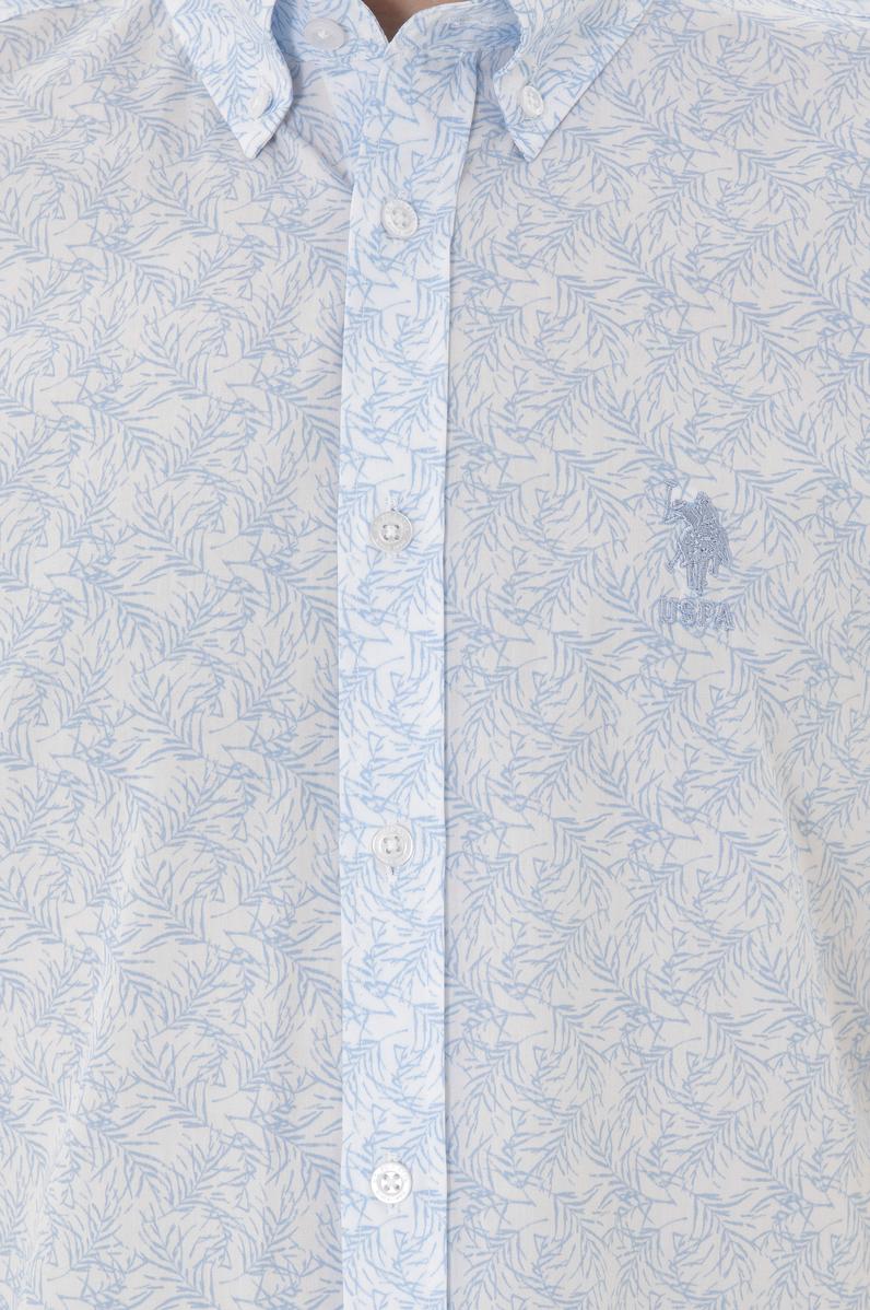 Erkek Açık Mavi Kısa Kollu Gömlek