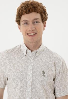 Erkek Açık Haki Kısa Kollu Gömlek - 50282880025