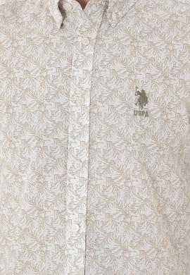 Erkek Açık Haki Kısa Kollu Gömlek - 50282880025