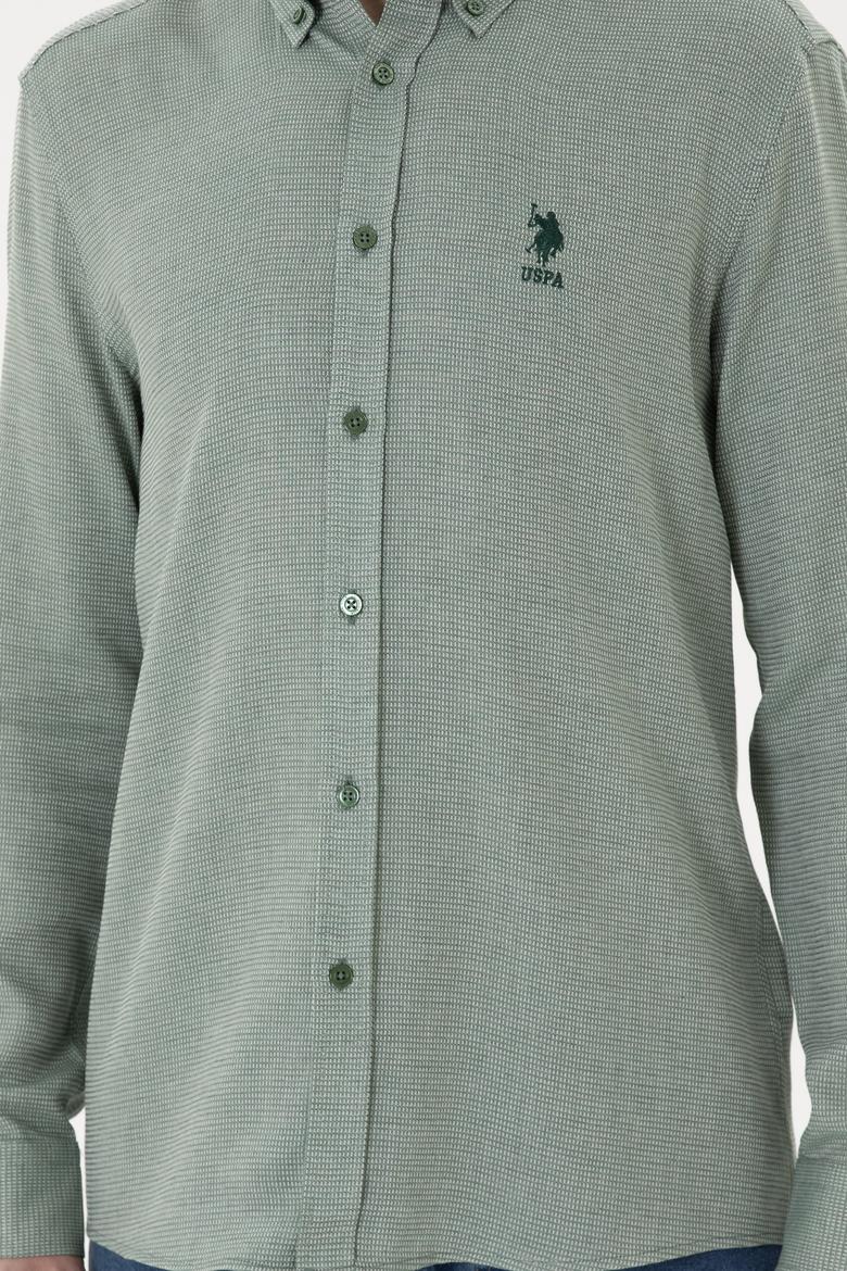 Erkek Yeşil Uzun Kollu Gömlek - 50283532006