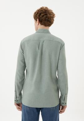 Erkek Yeşil Uzun Kollu Gömlek - 50283532006
