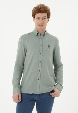 Erkek Yeşil Uzun Kollu Gömlek - 50283532006