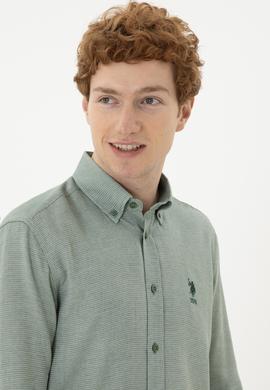 Erkek Yeşil Uzun Kollu Gömlek - 50283532006