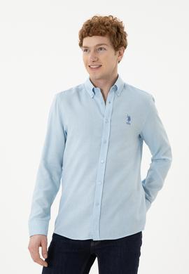 Erkek Açık Mavi Uzun Kollu Gömlek - 50283532013