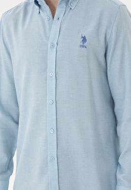 Erkek Açık Mavi Uzun Kollu Gömlek - 50283532013