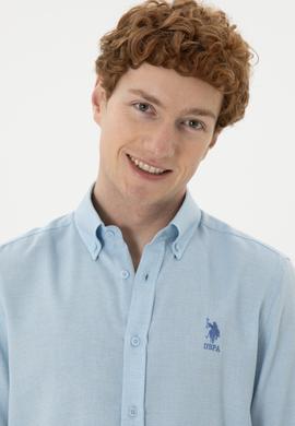 Erkek Açık Mavi Uzun Kollu Gömlek - 50283532013