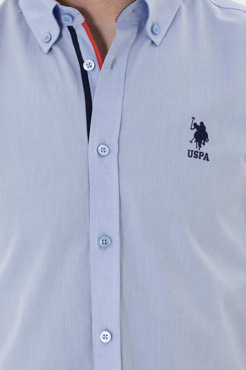 Erkek Mavi Uzun Kollu Gömlek