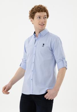 Erkek Mavi Uzun Kollu Gömlek - 50288312016