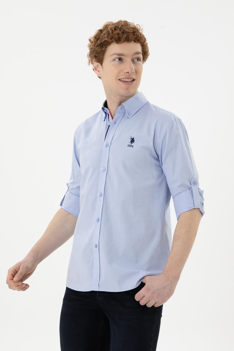 Erkek Mavi Uzun Kollu Gömlek - 50288312016