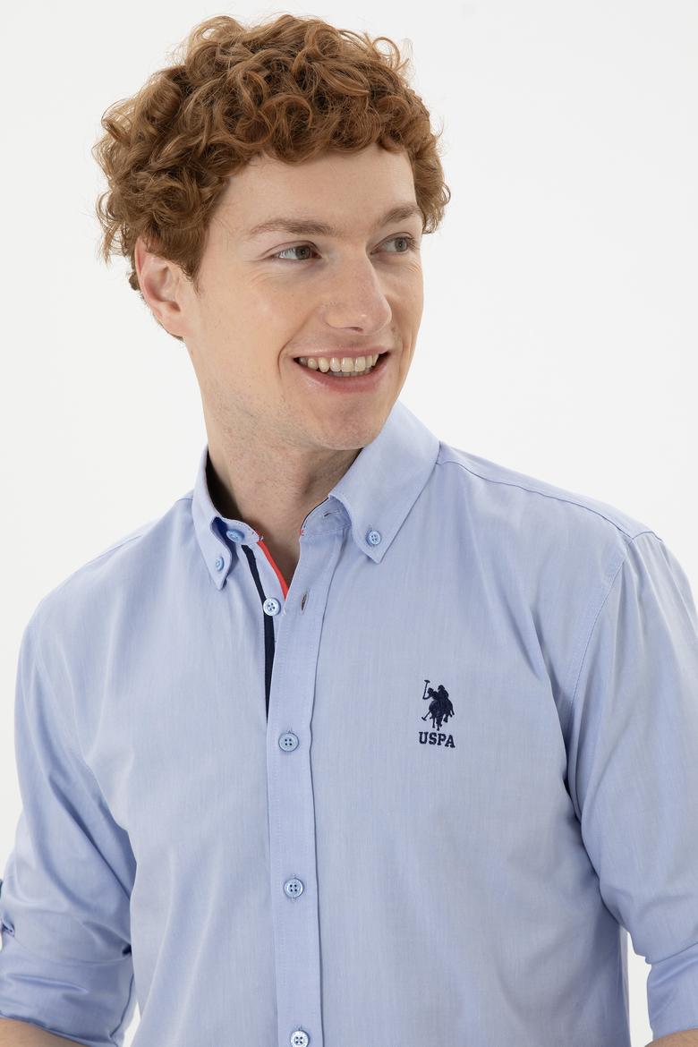 Erkek Mavi Uzun Kollu Gömlek - 50288312016