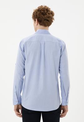 Erkek Mavi Uzun Kollu Gömlek - 50288312016