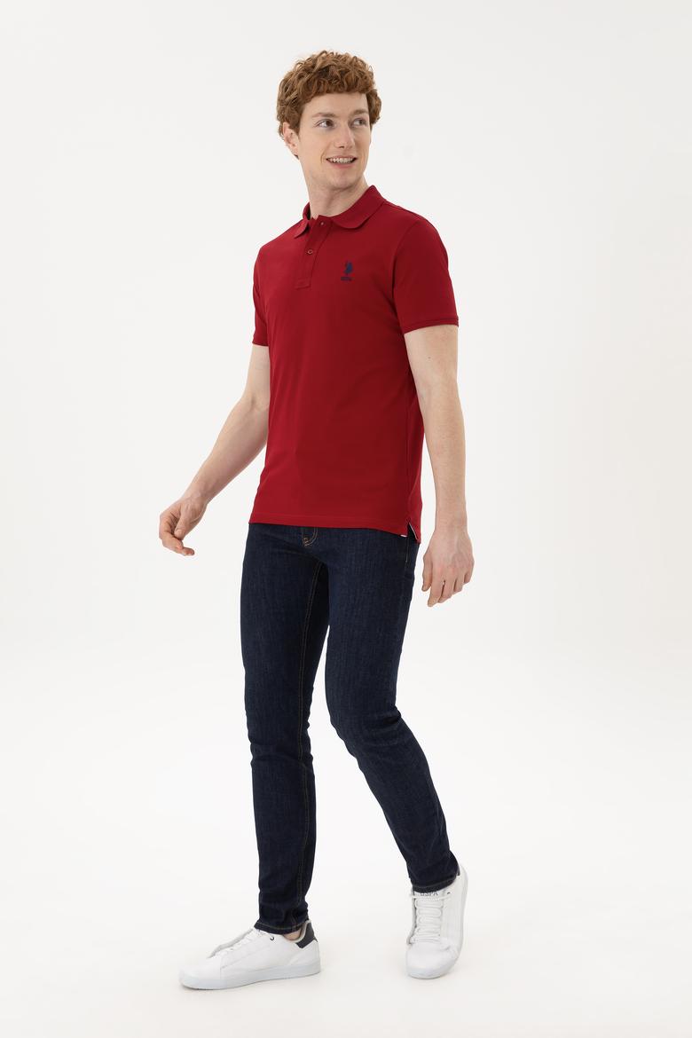 Erkek Bordo Basic Tişört - 50262969013