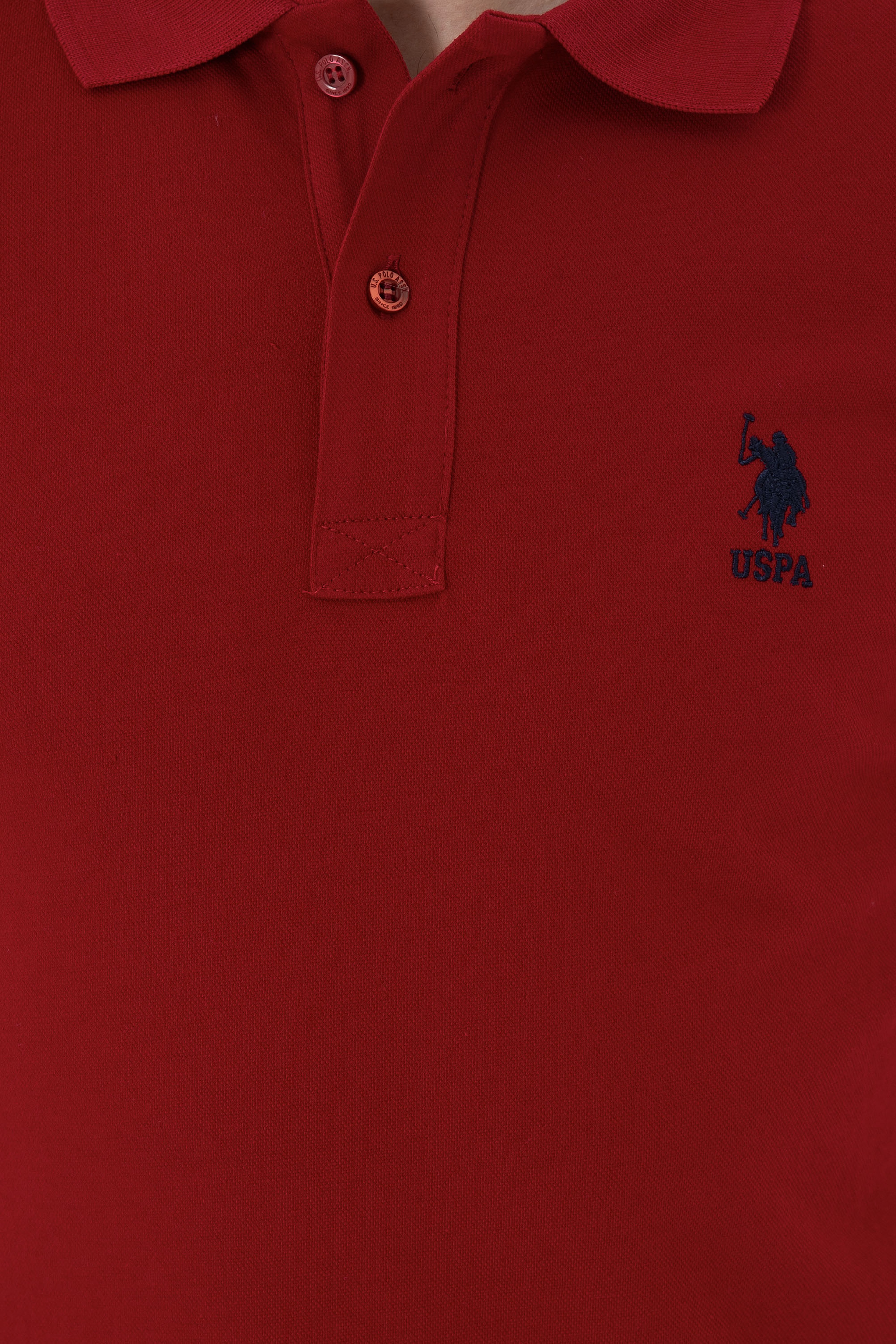 Erkek Bordo Basic Tişört - Image 7