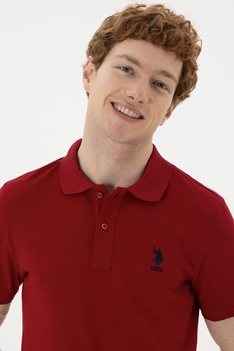 Erkek Bordo Basic Tişört - 50262969013