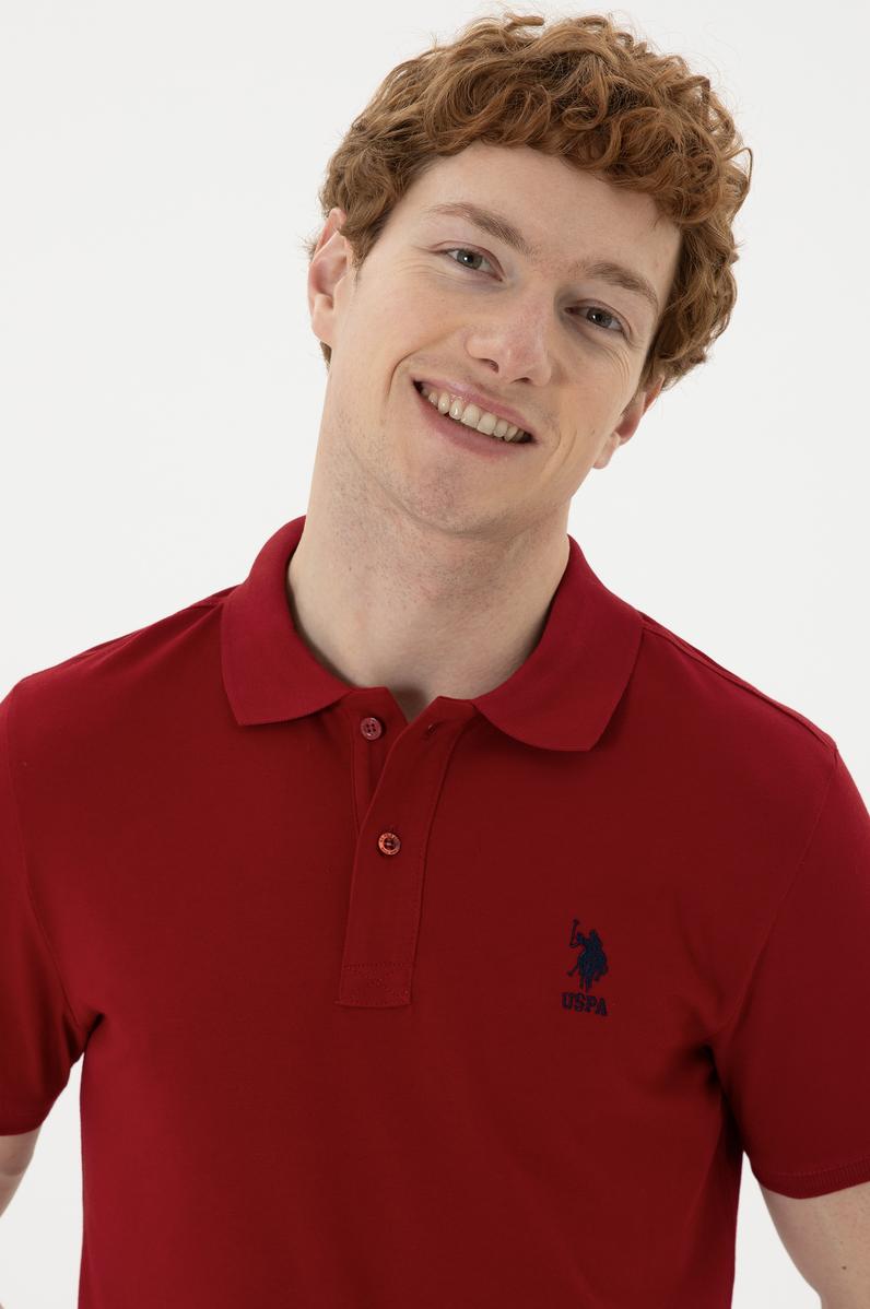 Erkek Bordo Basic Tişört