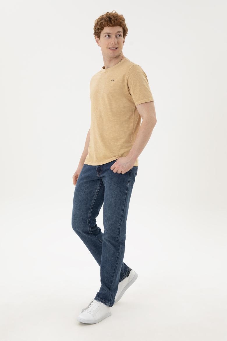 Erkek Camel Basic Tişört - 50263476083